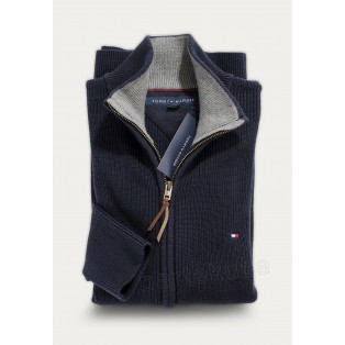 TOMMY HILFIGER SWETER MESKI NA ZAMEK_FULL ZIP GRANAT